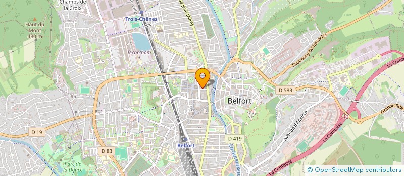 localisation de l'entreprise EGLISE PROTESTANTE UNIE DE FRANCE  BELFORT