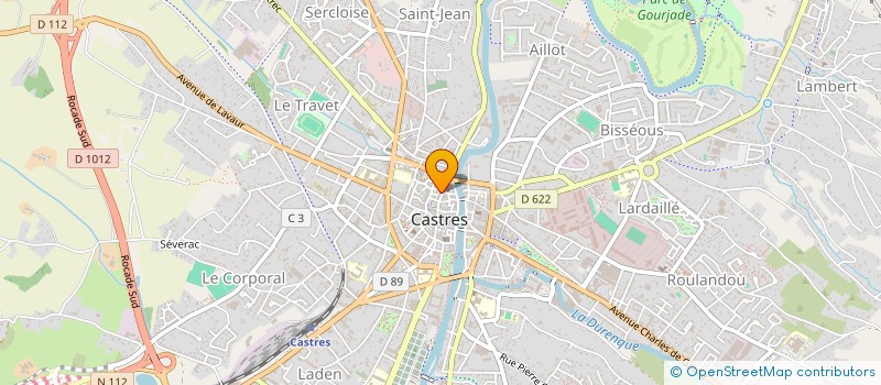 localisation de l'entreprise EGLISE PROTESTANTE UNIE DE FRANCE DE CASTRES à CASTRES