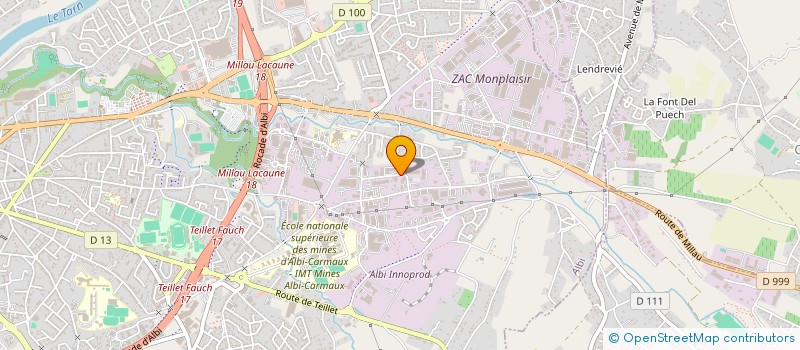 localisation de l'entreprise EGLISE PROTESTANTE UNIE DE L ALBIGEOIS  ALBI