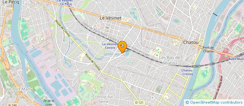 localisation de l'entreprise EGLISE PROTESTANTE UNIE DE LA BOUCLE AU VESINET  LE VESINET