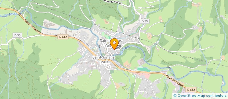 localisation de l'entreprise EGLISE PROTESTANTE UNIE DE LABASTIDE - ROUAIROUX  SAINT-AMANS-SOULT