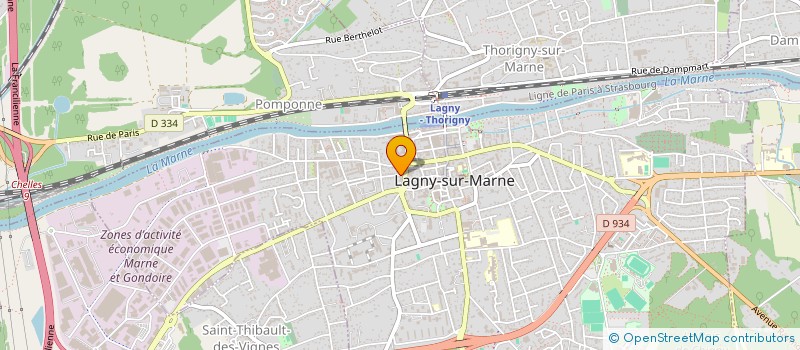 localisation de l'entreprise EGLISE PROTESTANTE UNIE DE LAGNY CHELLES à LAGNY-SUR-MARNE