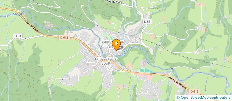 localisation de l'entreprise EGLISE PROTESTANTE UNIE DE SAINT AMANS  SAINT-AMANS-VALTORET