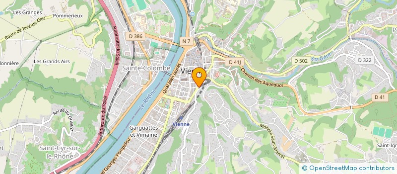 localisation de l'entreprise EGLISE PROTESTANTE UNIE DE VIENNE-ROUSSILLON-ST VALLIER  VIENNE