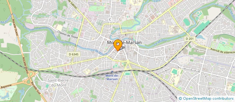 localisation de l'entreprise EGLISE PROTESTANTE UNIE DES LANDES  MONT-DE-MARSAN