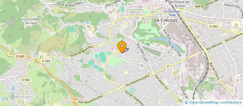 localisation de l'entreprise EGLISE PROTESTANTE UNIE DU CREUSOT ET DISSEMINES à LE CREUSOT