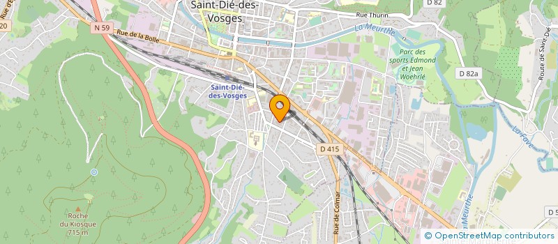 localisation de l'entreprise EGLISE PROTESTANTE VIE CHRETIENNE  SAINT-DIE-DES-VOSGES