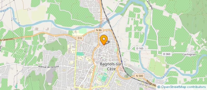 localisation de l'entreprise EGLISE PROTESTANTEUNIE DE BAGNOLS  BAGNOLS-SUR-CEZE