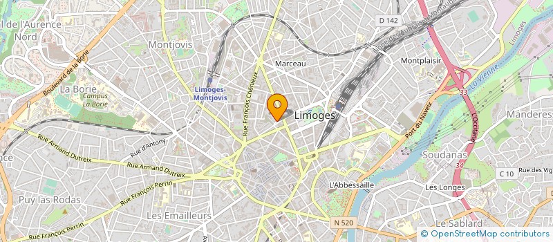 localisation de l'entreprise EGLISE REFORMEE DE LIMOGES à LIMOGES