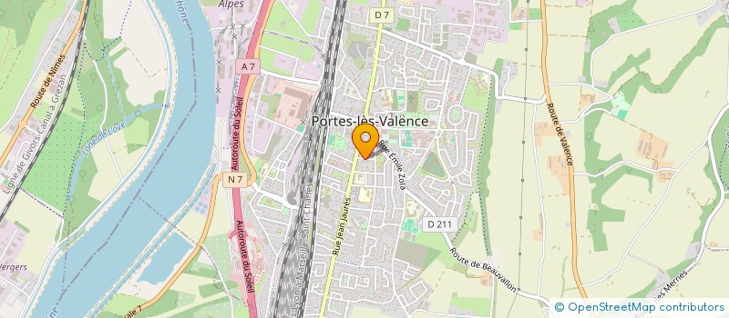 localisation de l'entreprise EGLISE REFORMEE DE PORTES LES VALENCE  PORTES-LES-VALENCE