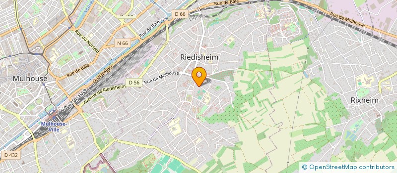 localisation de l'entreprise EGLISE REFORMEE LIBRE DE MULHOUSE RIEDISHEIM  RIEDISHEIM