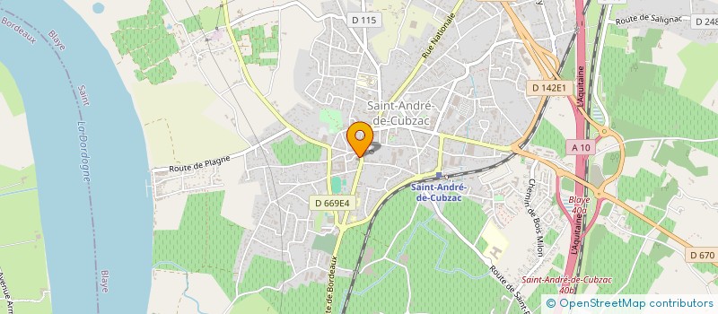 localisation de l'entreprise EGLISE SAINT-ANDRE  SAINT-ANDRE-DE-CUBZAC