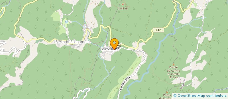 localisation de l'entreprise EGLISE SAINT ANDRE DE SORBOLLANDO  SORBOLLANO