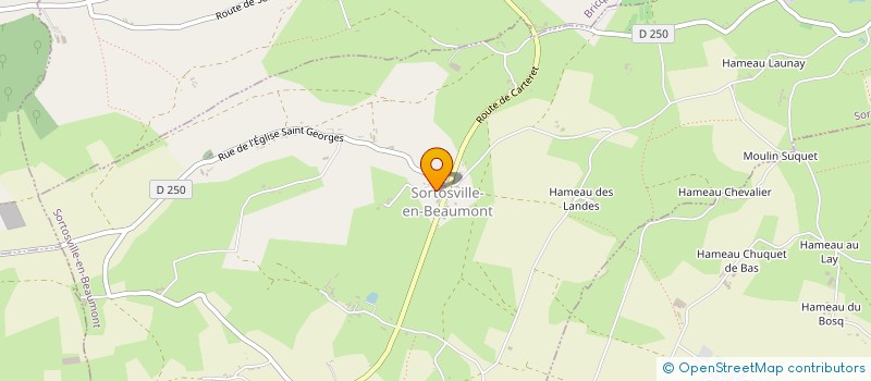 localisation de l'entreprise EGLISE SAINT GEORGES DE SORTOSVILLE EN BEAUMONT  SORTOSVILLE-EN-BEAUMONT