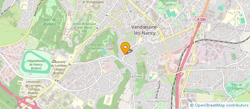 localisation de l'entreprise EGLISE SAINT MELAINE - PAROISSE NOTRE DAME DES NATIONS  VANDUVRE-LES-NANCY