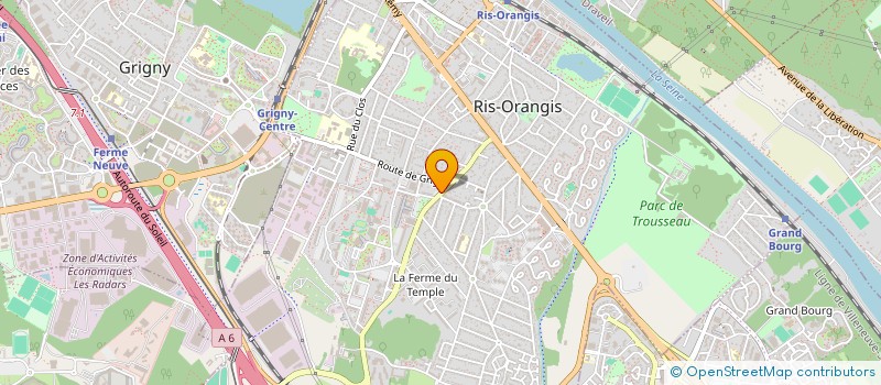 localisation de l'entreprise EGLISE SAINT RAPHAEL à RIS-ORANGIS
