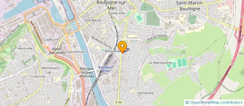 localisation de l'entreprise EGLISE ST FRANCOIS DE SALES à BOULOGNE-SUR-MER