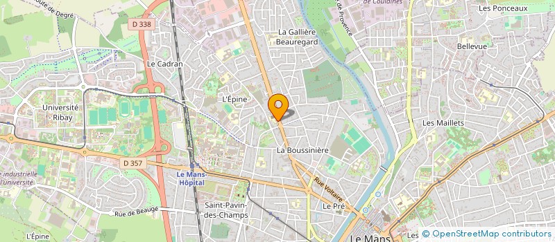 localisation de l'entreprise EGLISE ST LIBOIRE  LE MANS