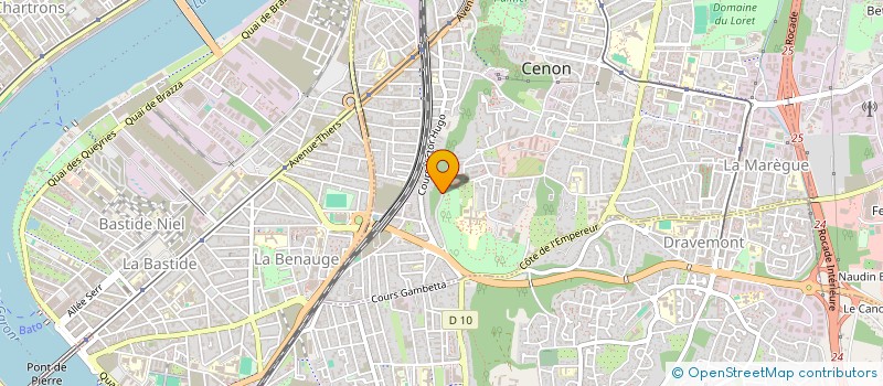 localisation de l'entreprise EGLISE ST ROMAIN  CENON