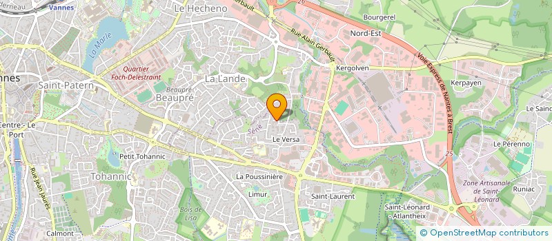 localisation de l'entreprise EGLISE VANNES PORTE OUVERTE  SENE