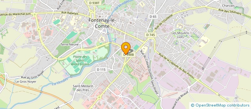 localisation de l'entreprise EGLISES PROTESTANTES UNIES DE FONTENAY LE COMTE ET SUD VENDEE à FONTENAY-LE-COMTE