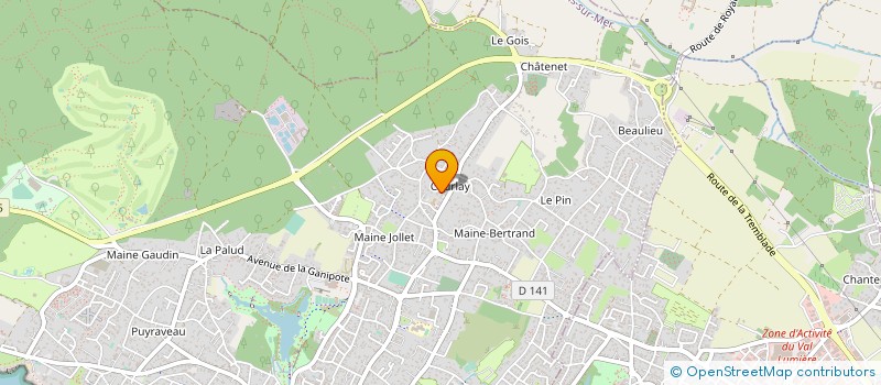 localisation de l'entreprise EGLISES PROTESTANTES UNIES DE SAINTONGE OCEAN  SAINT-PALAIS-SUR-MER