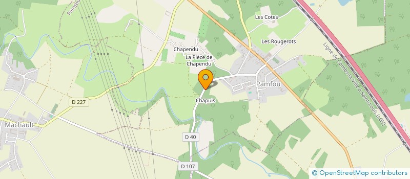 localisation de l'entreprise EGLOC 77  LES ECRENNES