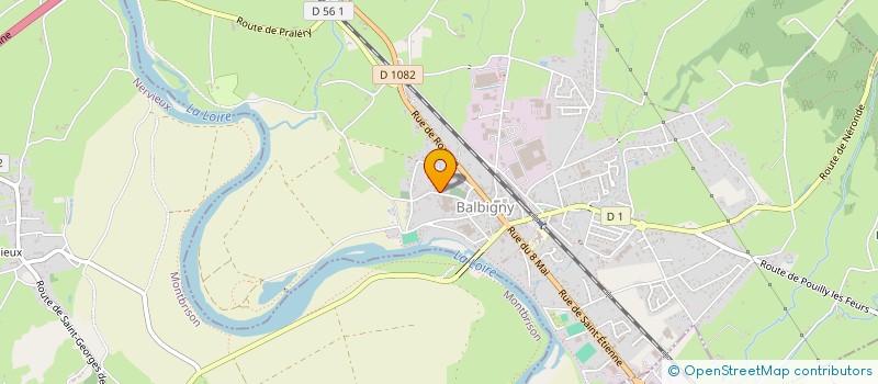 localisation de l'entreprise EGLV MEDICAL  BALBIGNY