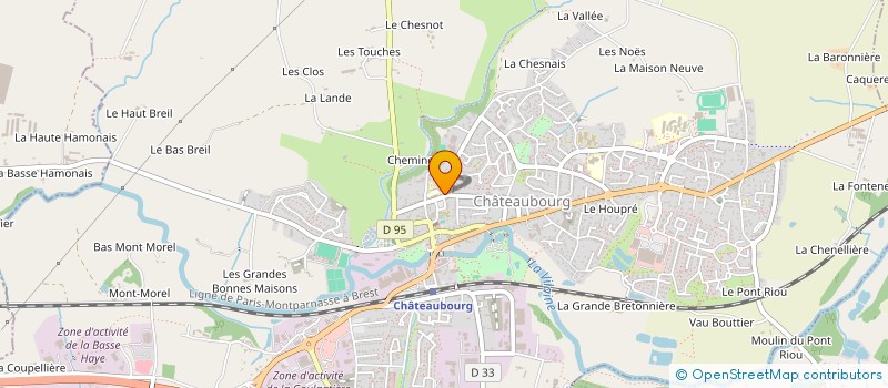 localisation de l'entreprise EGM à CHATEAUBOURG