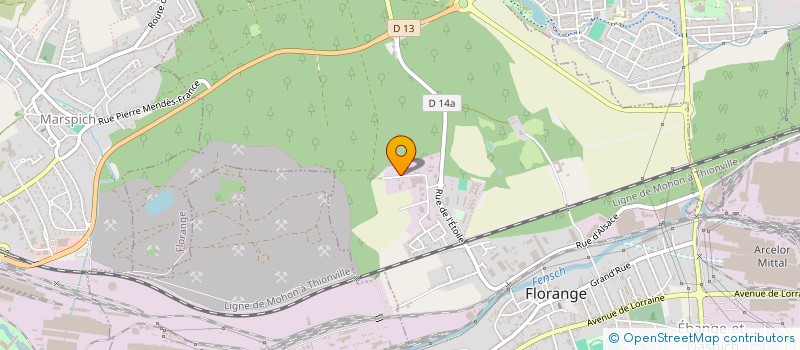 localisation de l'entreprise EGM  FLORANGE