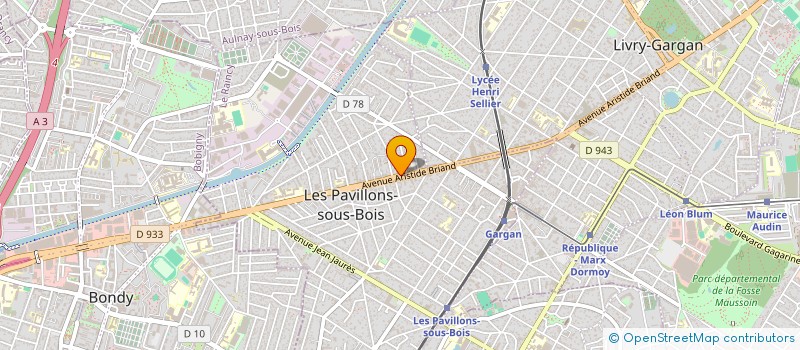 localisation de l'entreprise EGM à LES PAVILLONS-SOUS-BOIS