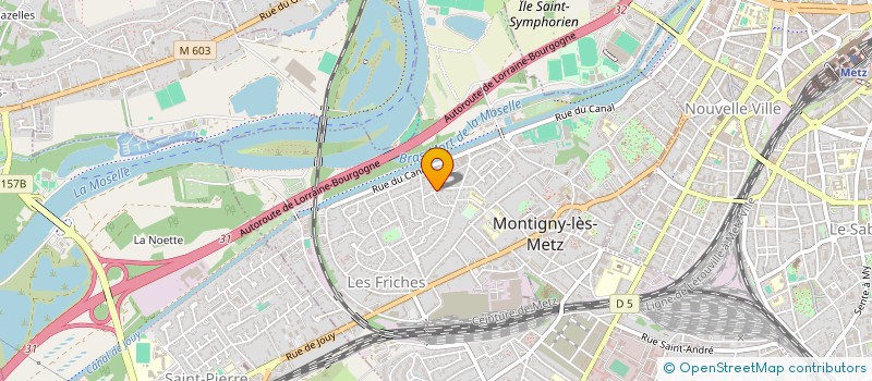 localisation de l'entreprise EGM à MONTIGNY-LES-METZ