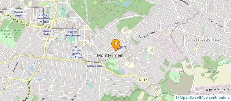 localisation de l'entreprise EGM à MONTFERMEIL