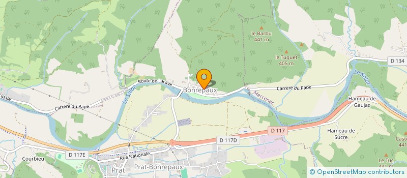 localisation de l'entreprise EGM à PRAT-BONREPAUX