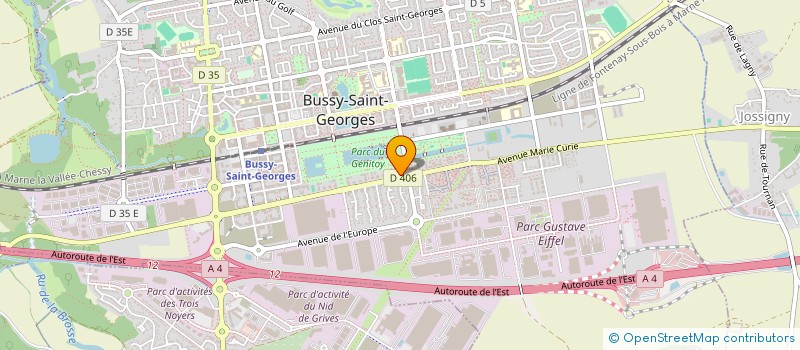 localisation de l'entreprise EGM  BUSSY-SAINT-GEORGES