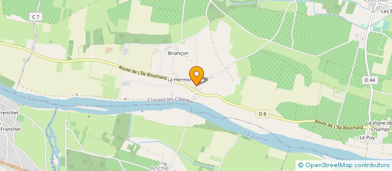 localisation de l'entreprise EGM CORPORATE à CRAVANT-LES-COTEAUX
