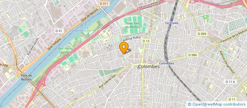 localisation de l'entreprise EGM MORGADO à COLOMBES