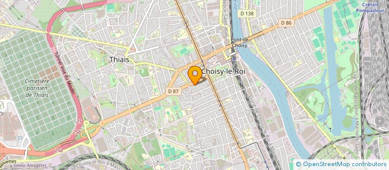 localisation de l'entreprise EGM TCE à CHOISY-LE-ROI