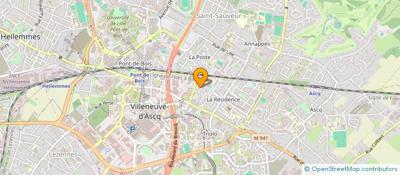 localisation de l'entreprise EGM TECHNOLOGY à VILLENEUVE-D'ASCQ