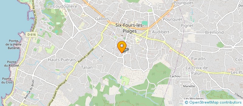localisation de l'entreprise EGMD à SIX-FOURS-LES-PLAGES