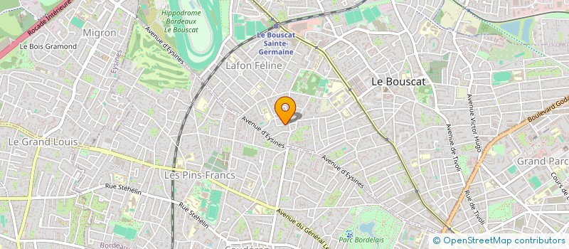 localisation de l'entreprise EGMG  LE BOUSCAT