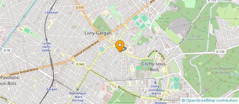 localisation de l'entreprise EGMS INVEST  LIVRY-GARGAN