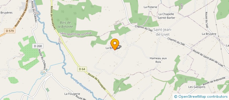 localisation de l'entreprise EGN ELECTRICITE  SAINT-JEAN-DE-LIVET