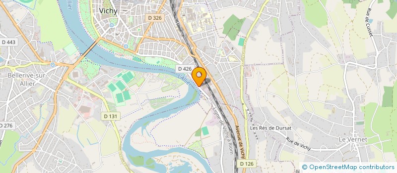 localisation de l'entreprise EGN PROPRETE à VICHY
