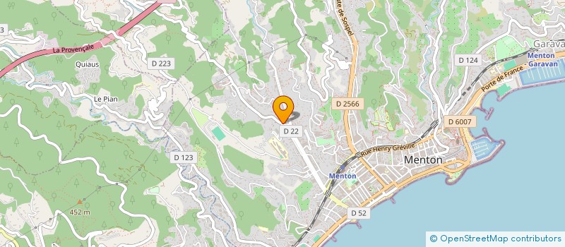 localisation de l'entreprise EGNIS à MENTON