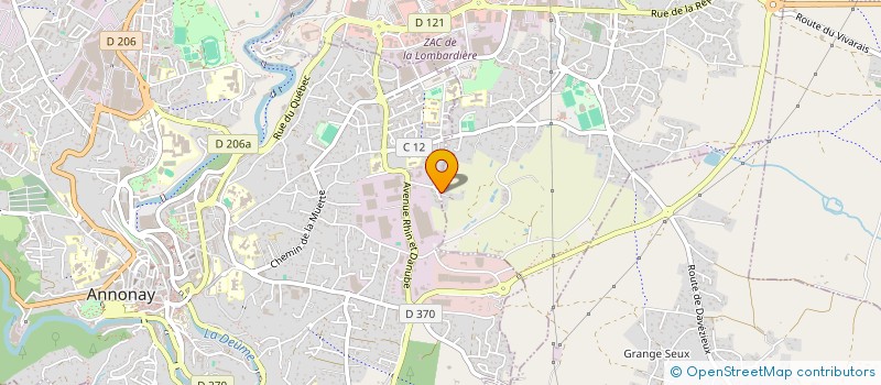 localisation de l'entreprise EGO à ANNONAY