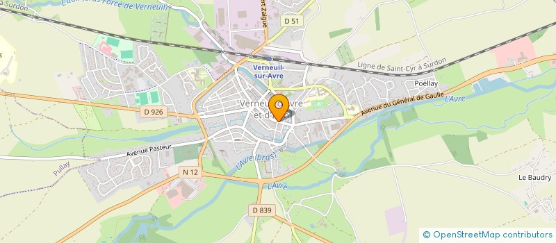 localisation de l'entreprise EGO  VERNEUIL D'AVRE ET D'ITON