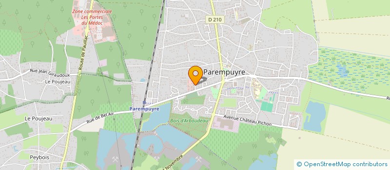 localisation de l'entreprise EGO à BLANQUEFORT