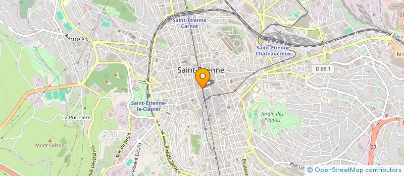 localisation de l'entreprise EGO DESIGN à SAINT-ETIENNE