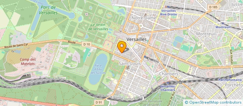 localisation de l'entreprise EGO - EXPERTISE EN GOUVERNANCE D'ORGANISATION à VERSAILLES